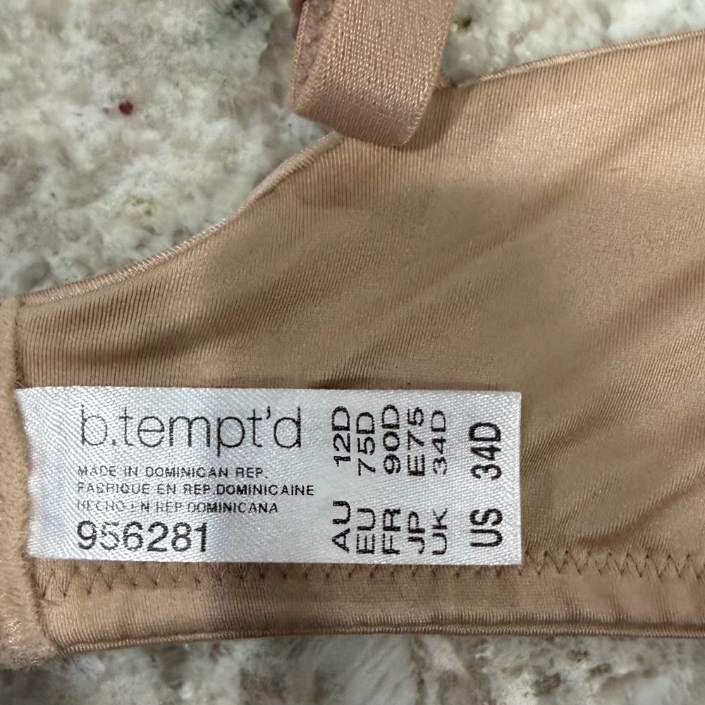 Wacoal b.tempt'd Future Foundation Wire Free T-Shirt Bra NWT 34D in Au Natural - Picture 6 of 7